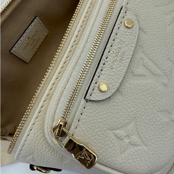 Authentic Louis Vuitton Mini Bumbag Cream Empreinte Leather Bum Bag - Picture 5 of 15